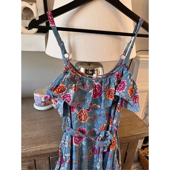 Label Of Love - Candy Floral Tie Front Ruffle Sundress Size XSmall - Picture 3 of 14